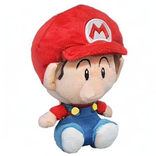 Little Buddy 1247 Baby Mario Plush 6-Inch – Super Mario All Star Collection